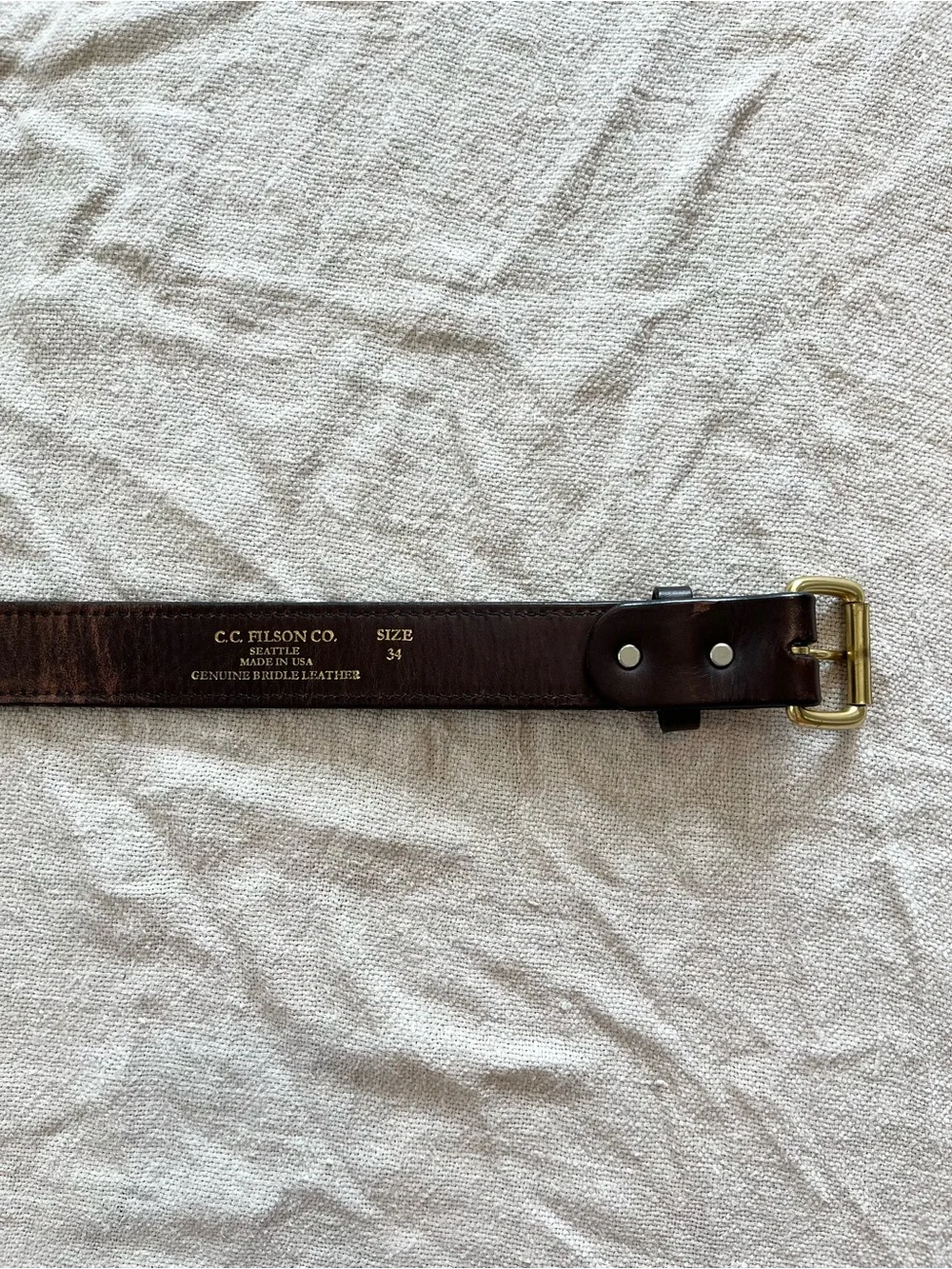 Filson Double Bridle Leather Belt